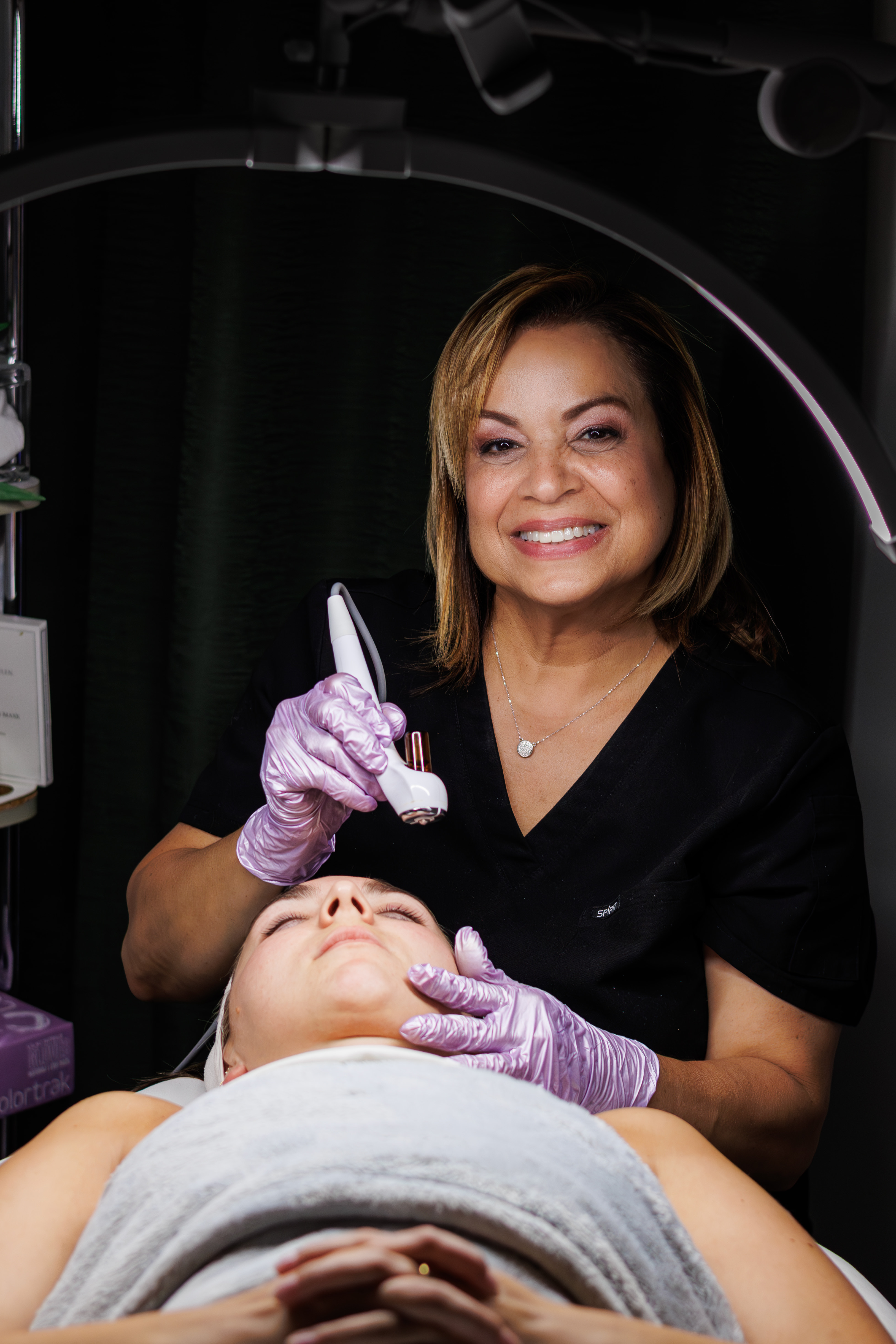 Professional spa treatment at Maridel's Le Clinique